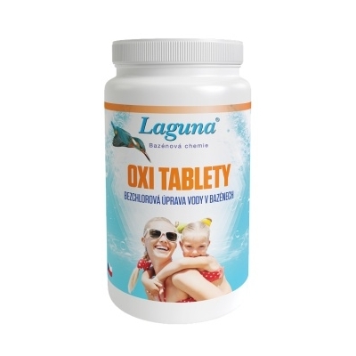Bezchlorová chemie do bazénu – Laguna OXI tablety 1kg